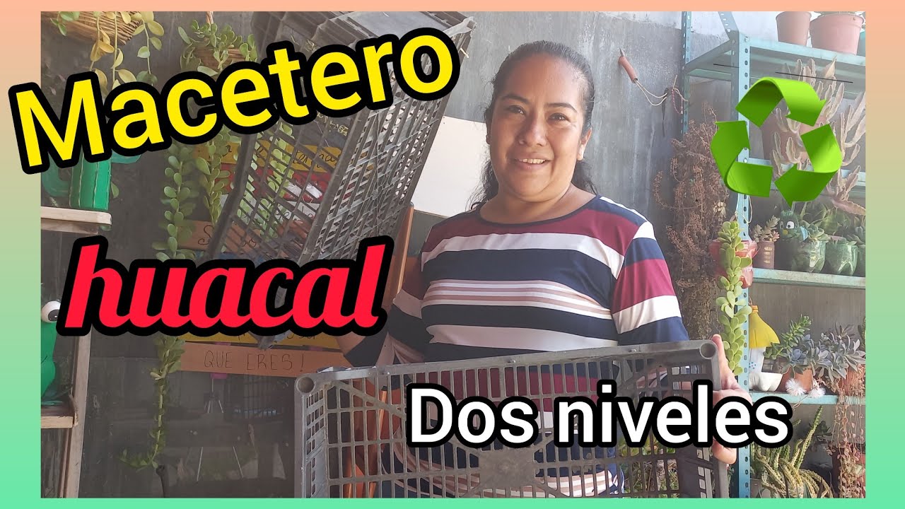 Idea para hacer macetas con cajitas de plástico o huacales. Macetas para ahorrar espacio #jardin