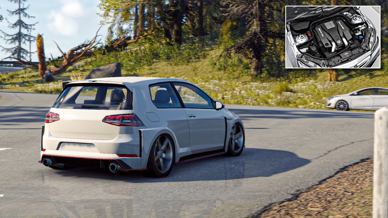 I installed V8 Engine in Volkswagen Golf - CarX Street (4K)