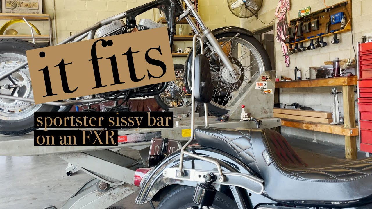 PRISM SUPPLY | It Fits! Sportster Sissy Bar on an FXR