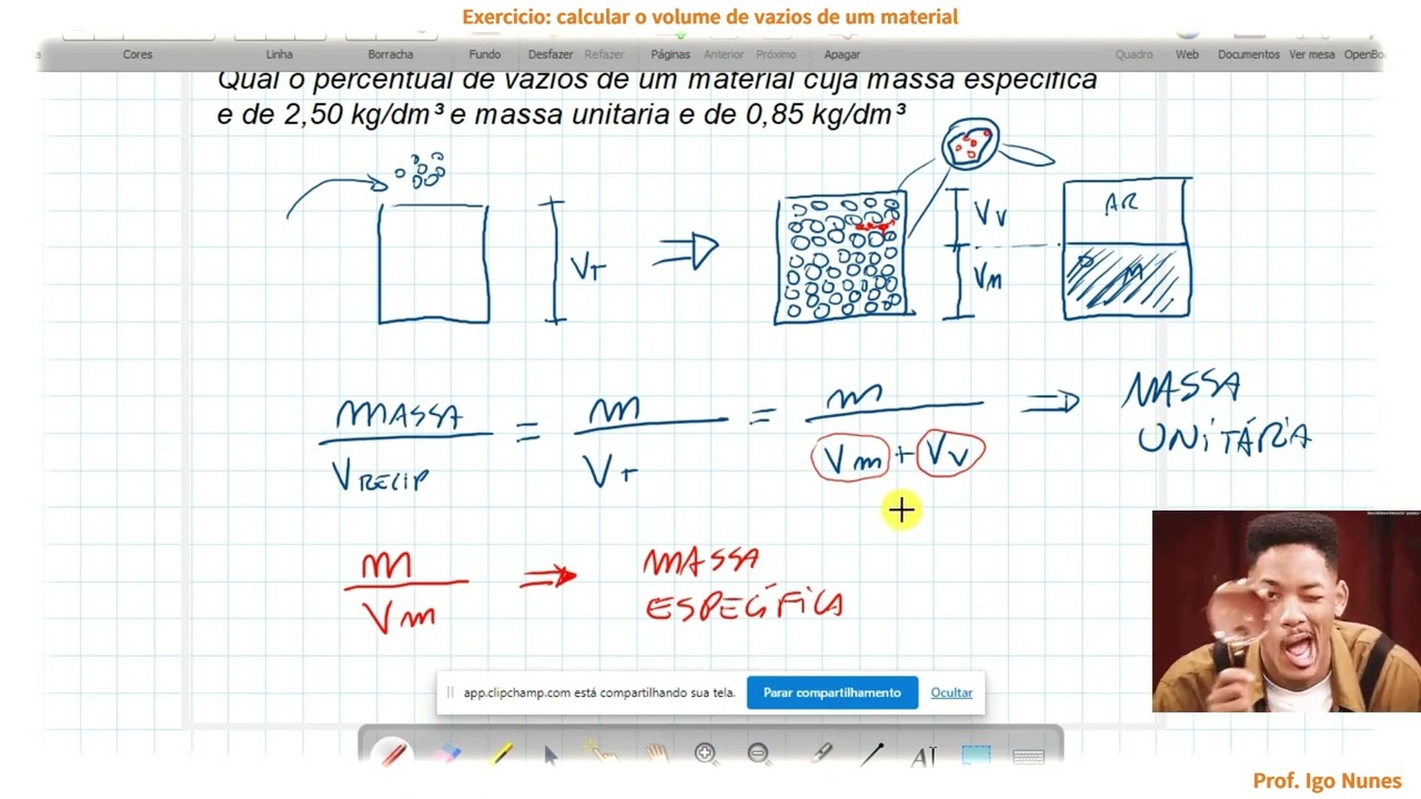 Como determinar a percentagem de vazios de um agregado?