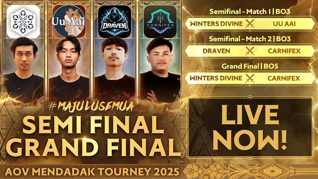 Grand Finals AOV Mendadak Tourney 2025 - Garena AOV Indonesia!