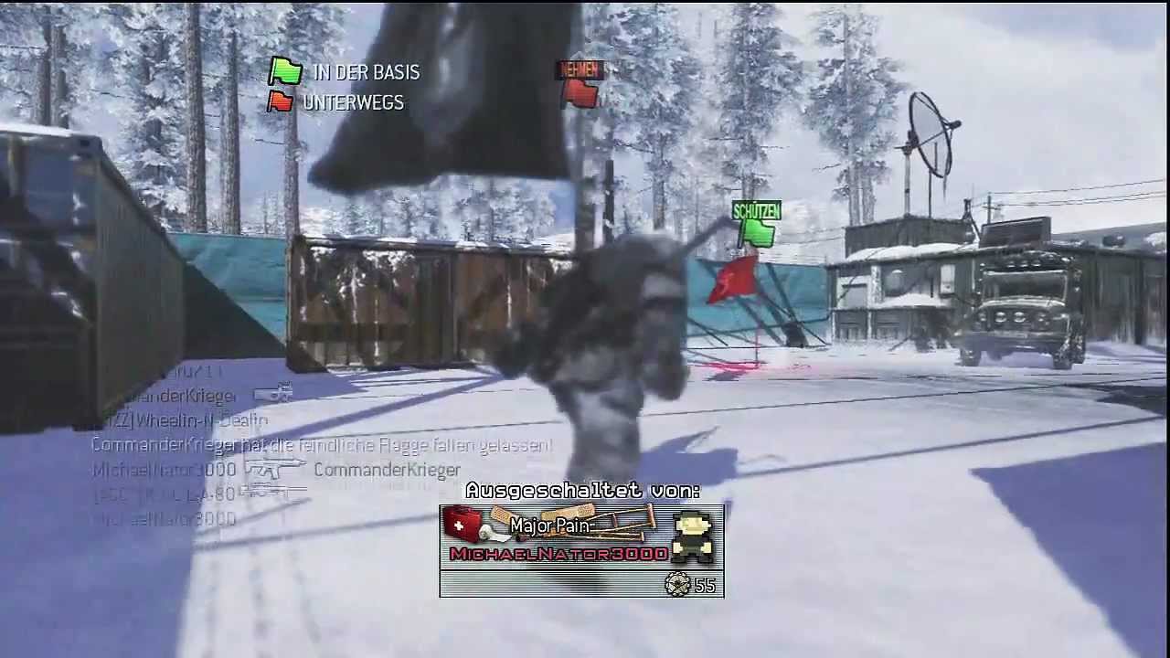 Modern Warfare 2: Hardcore-Capture the Flag auf Derail mit der P-90 und Eurem CommanderKrieger