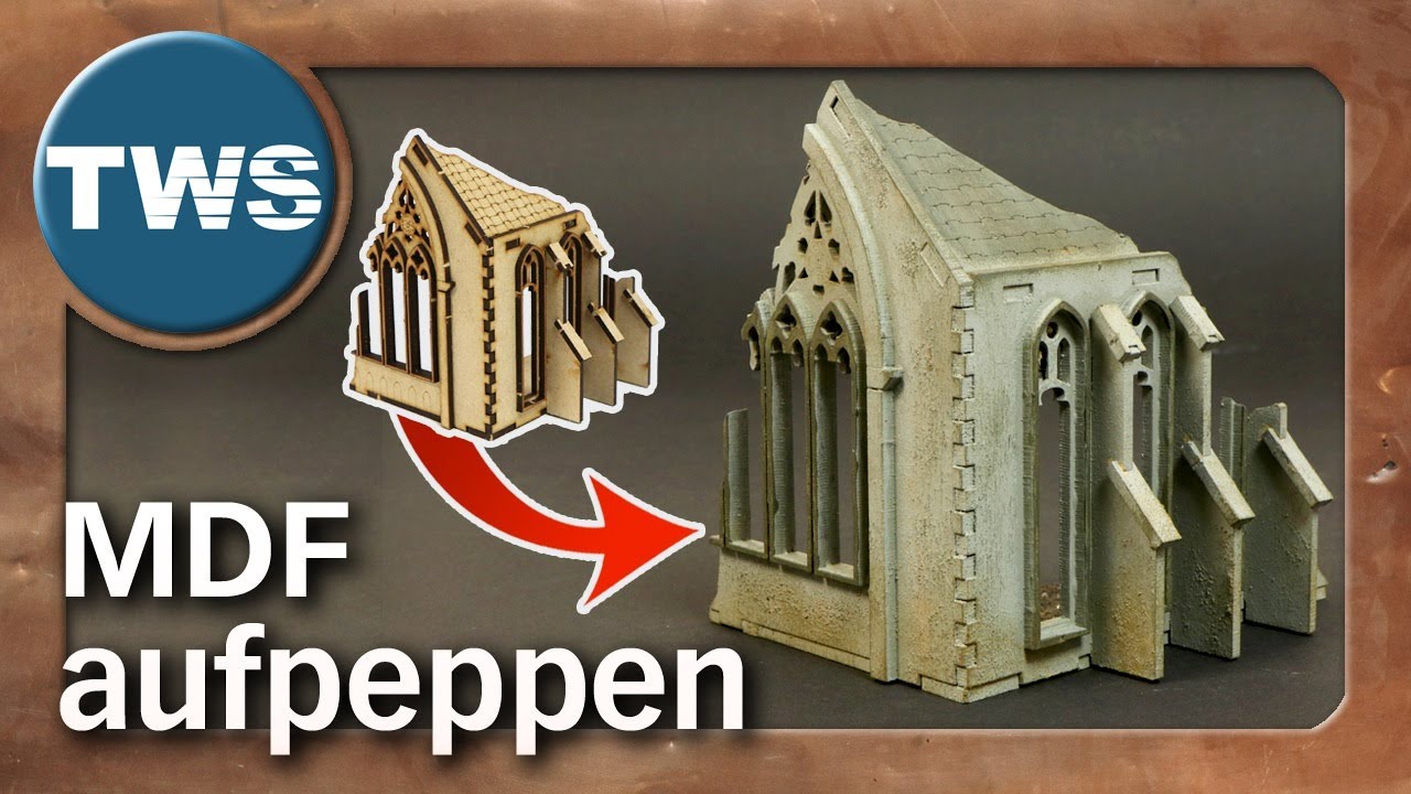 Speed-Painting: MDF-Gelände für Warhammer 40k bemalen (TTCombat, Ruinen, Tabletop-Tutorial, TWS)