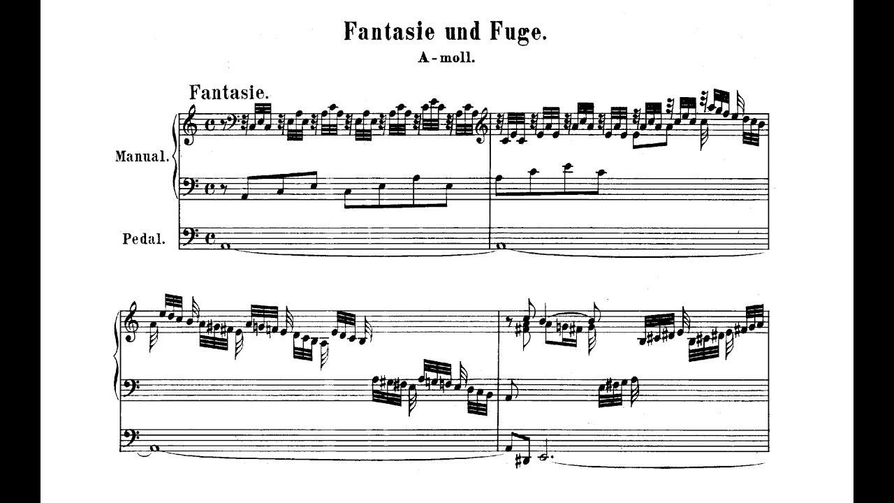 J. S. Bach: Fantasia et Fuga a-Moll BWV 561