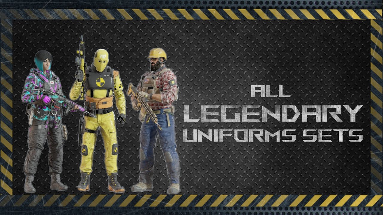 All Legendary Uniforms Sets other then Elite Uniforms - Rainbow Six Siege | R6 News