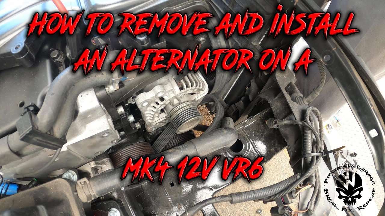 MK4 VR6 Alternator Removal and Install