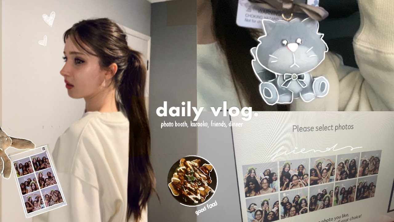 DAILY VLOG ✧  photobooth, karaoke, hanging out with friends, chill days（日本語字幕）