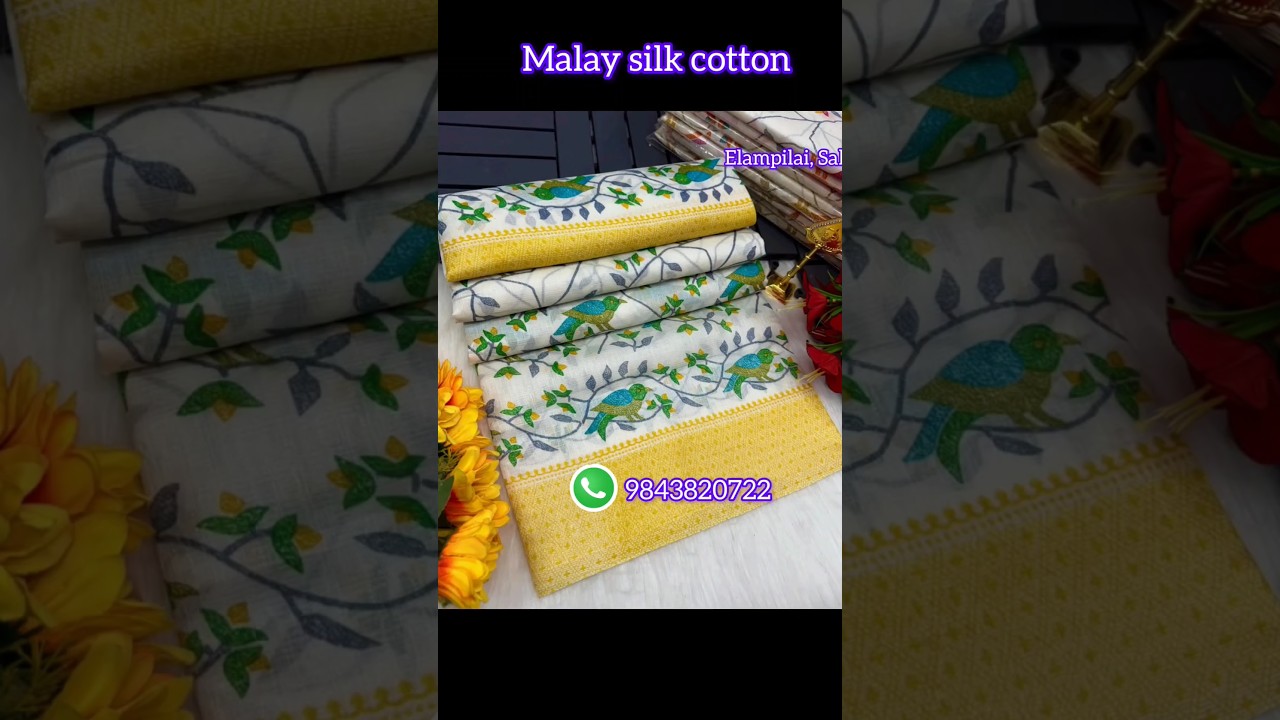 😍summer special silk cotton sarees 