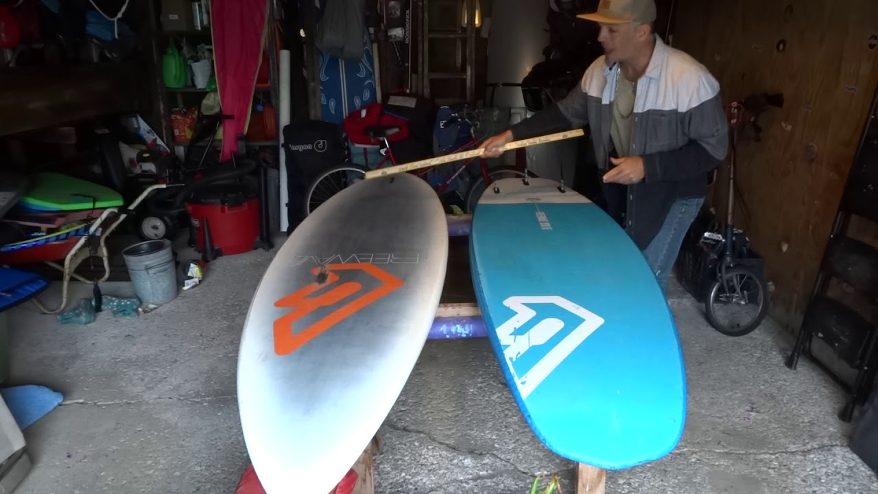 Basic Windsurfing Board Bottom Contours (www.ericthebige.net)