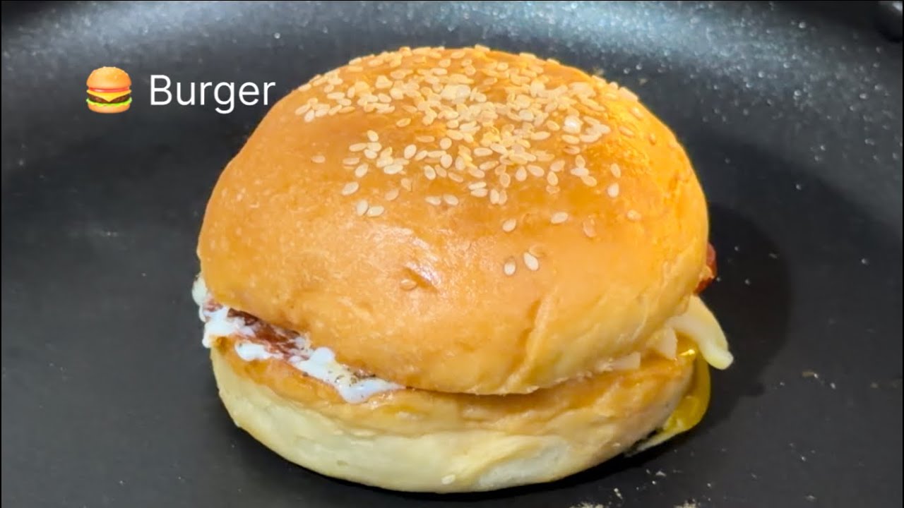 Burger 🍔 ||simple burger recipe||#Asna_official 