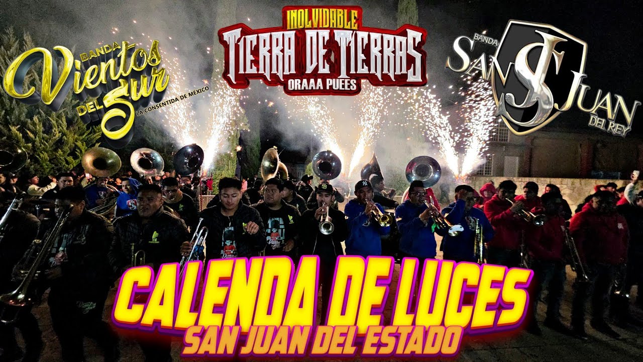 Que Buen Inico de Calenda de Luces en San Juan Del Estado Con Estas 3 Bandotas