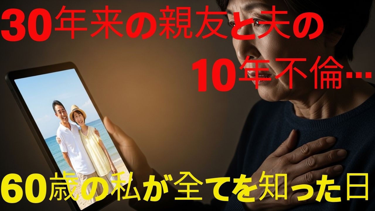 【30年来の親友と夫の10年不倫。】