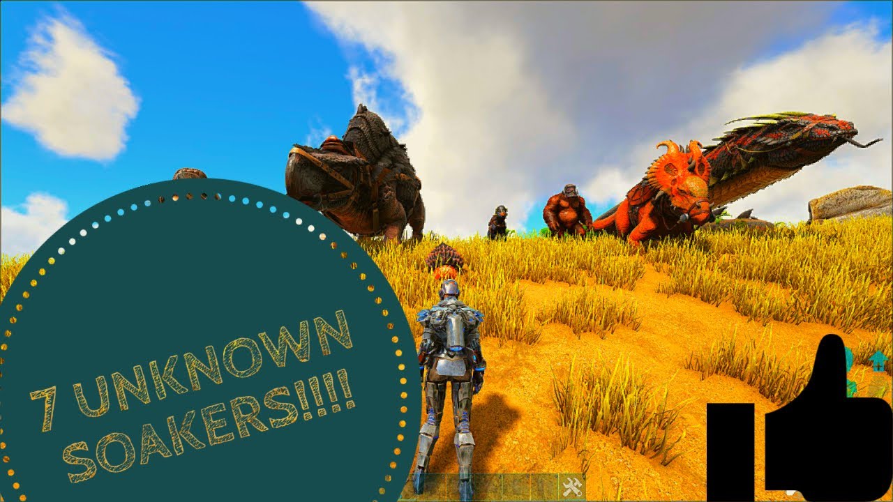 7 UNKNOWN SOAKERS ARK!!!! USABLE FOR RAIDS!!!