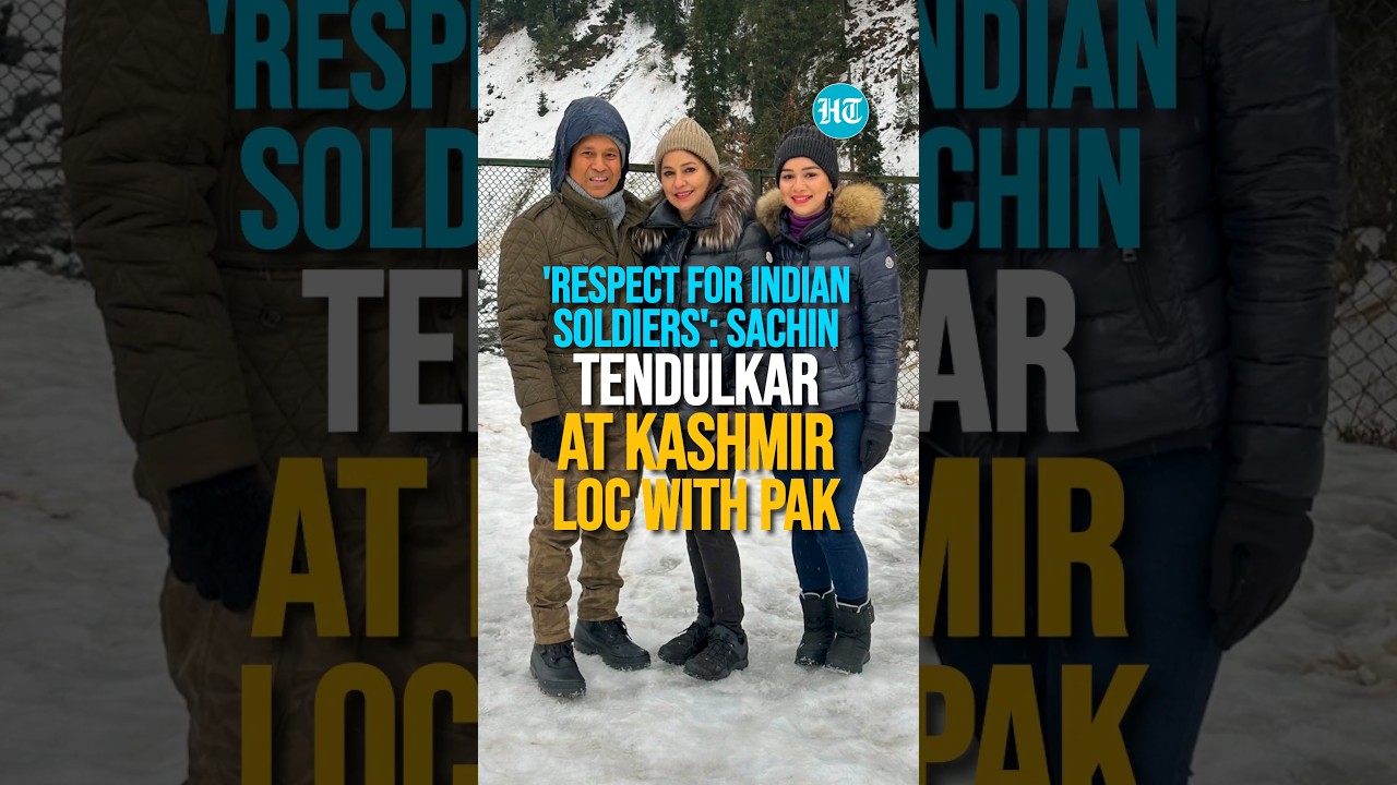 'Respect For Indian Soldiers': Sachin Tendulkar At Kashmir LoC With Pak | Watch