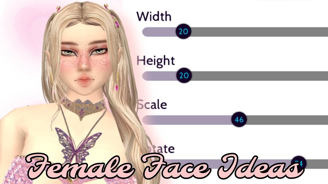 Avakin Female Face Ideas| Face Creation| Avakin Face Scales Idea | Avakinlife