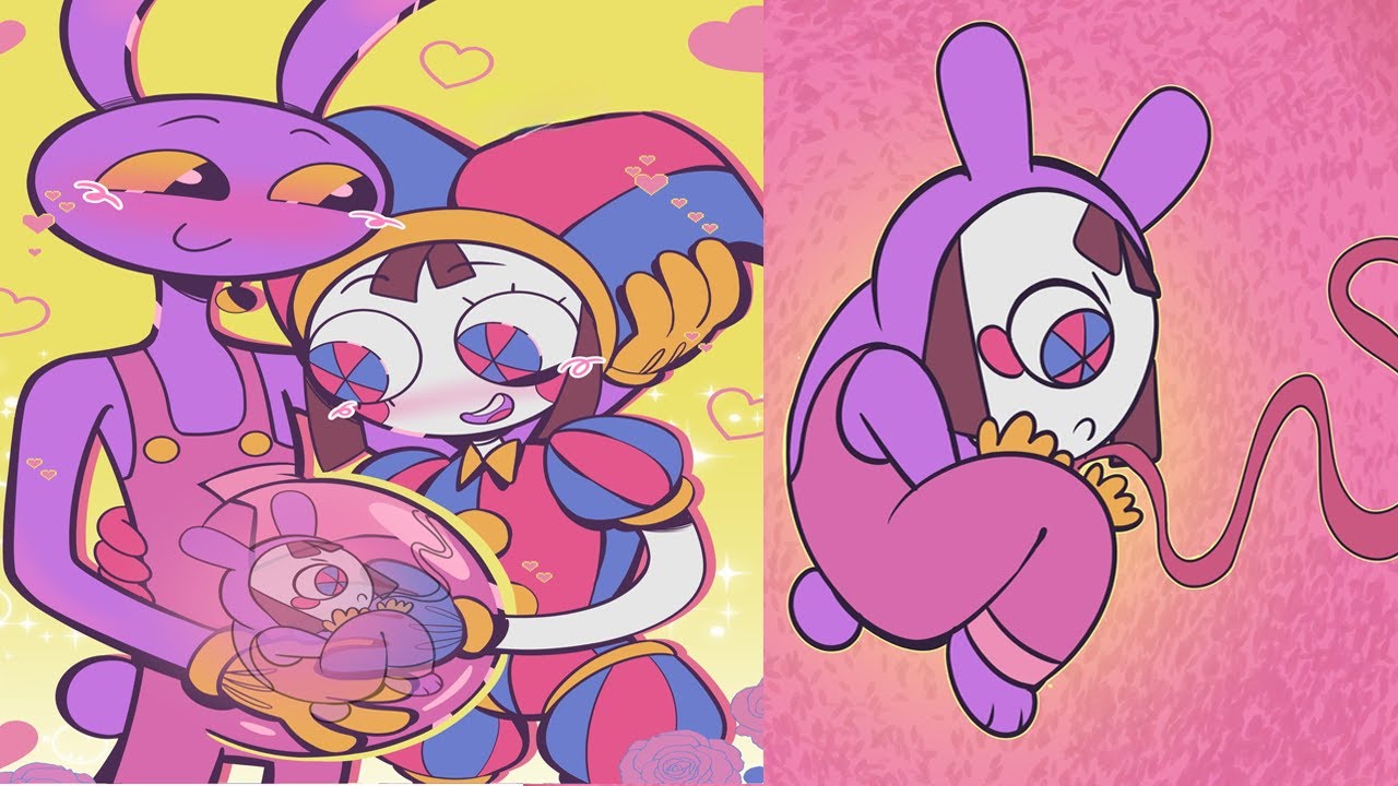 Jax x Pomni Holding Our Little Miracle l Circus Comic | TADC
