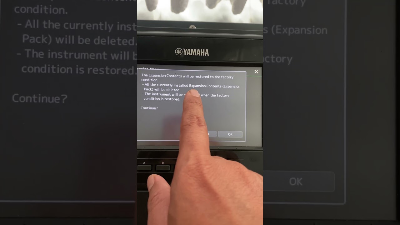 Hướng dẫn format expansion Yamaha SX900 SX700 về hiện trạng ban đầu của nh&agrave; sản xuất.