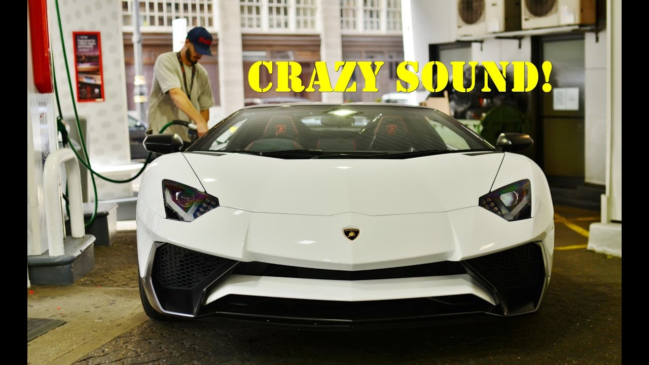 Lord Aleem GOING CRAZY in his Aventador SV Roadster! Start-up - Revving - Accelerations