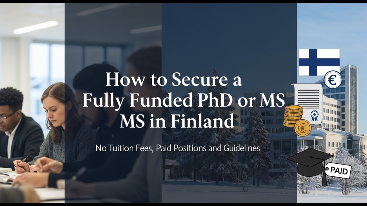 How to Secure a Fully Funded PhD or MS in Finland: No Tuition Fees, Paid Positions and Guidelines