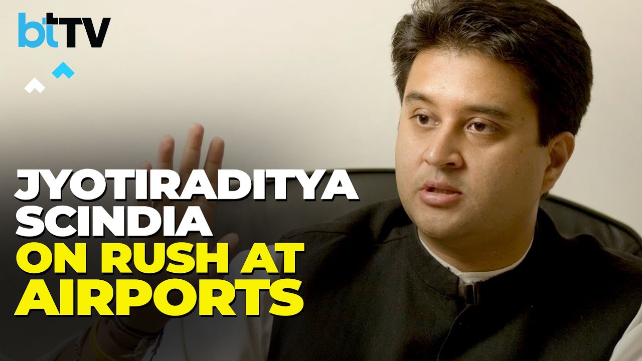 Aviation Minister Jyotiraditya Scindia On Congestion In Airports & Other Issues Faced By Passengers