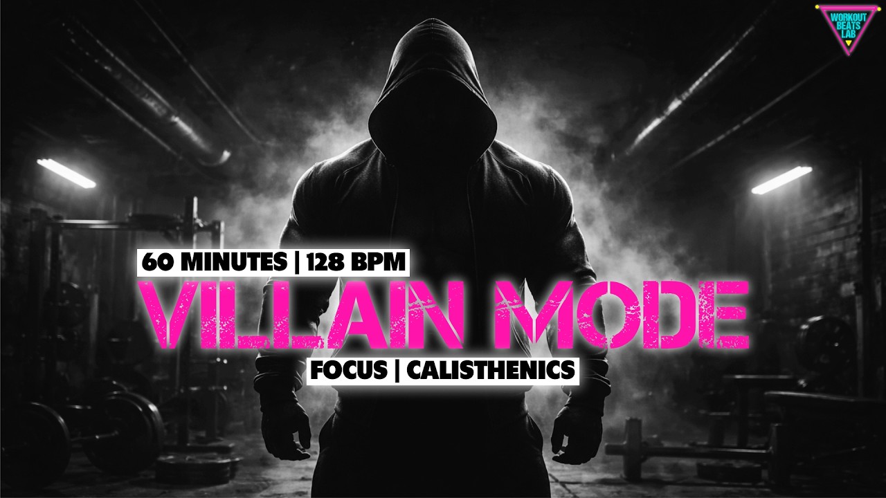 60 MIN VILLAIN MODE (Reverse Mix) | 128 BPM Tactical Bodyweight Training Beats