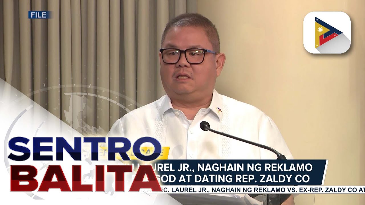 D.A. Sec. Tiu Laurel Jr., naghain ng reklamo vs. Atty. Baligod at dating Rep. Zaldy Co