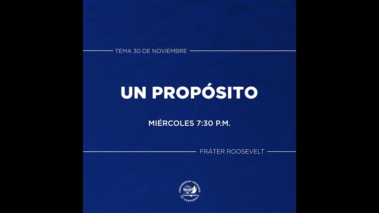 Servicio especial de consagración de Títulos l  Tema: Propósito, con el Dr. Jorge Erdmenger.