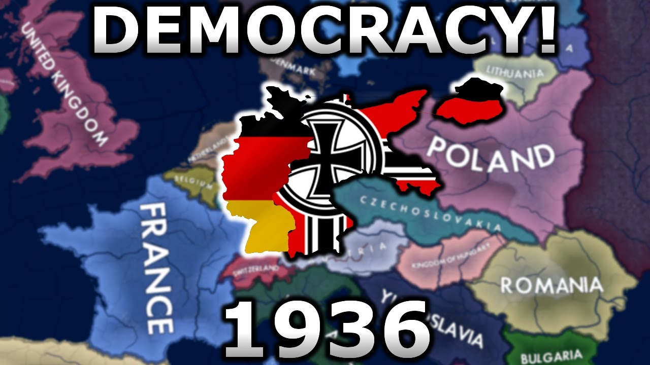 What if Germany became Democratic in WW2? | HOI4 Timelapse