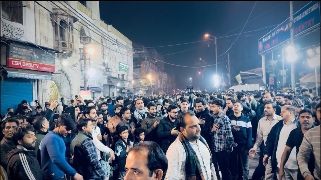 Aapki beti ko ummat ne sataya baba/ janab zamin ali ( anjuman sipahe abbasiya) julus Kashmiri gate 