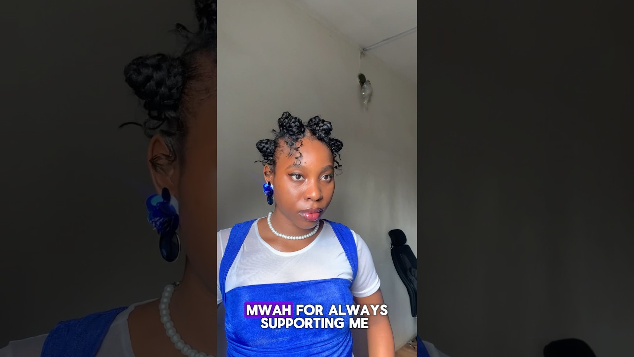 GRWM to make Bantu Knot ✨ #braids #hairstyle #bantuknot #bantuknots