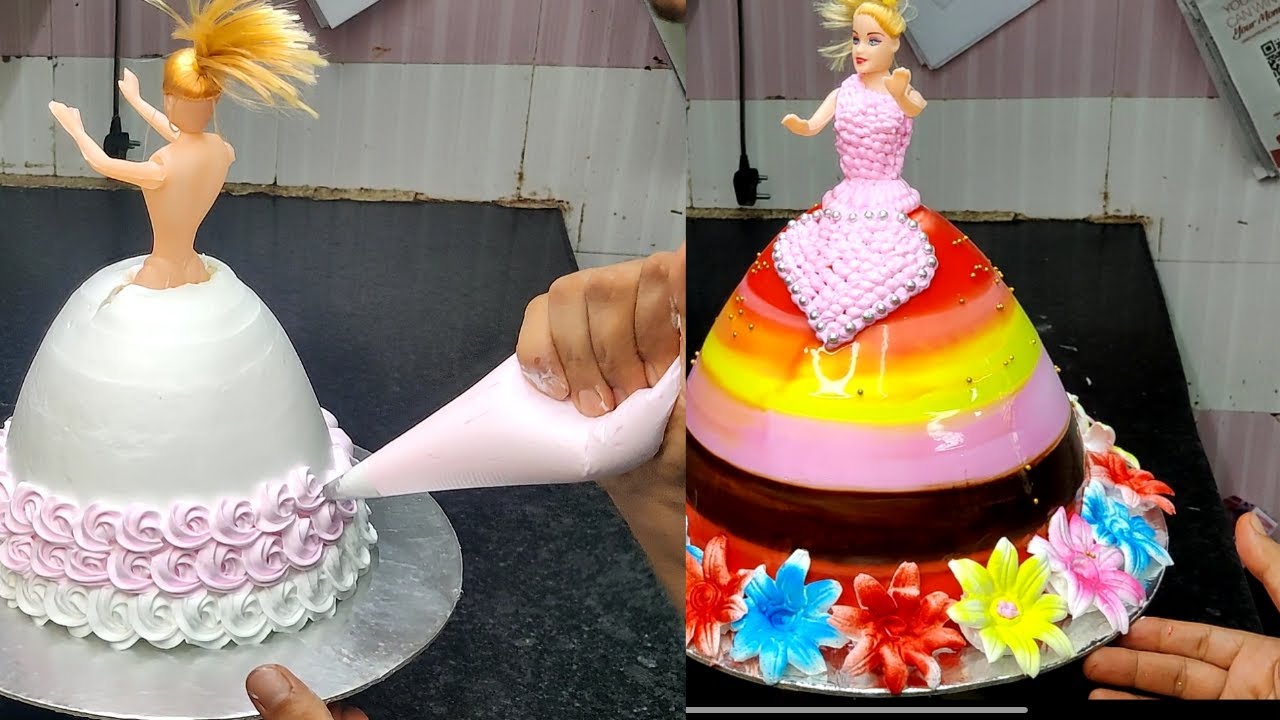 doll cake || barbie doll cake