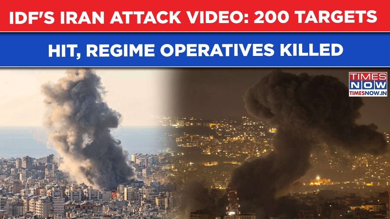 IDF Shares Iran Attack Footage, Watch: 200 Targets Hit, Several Iranian Regime Operatives Killed