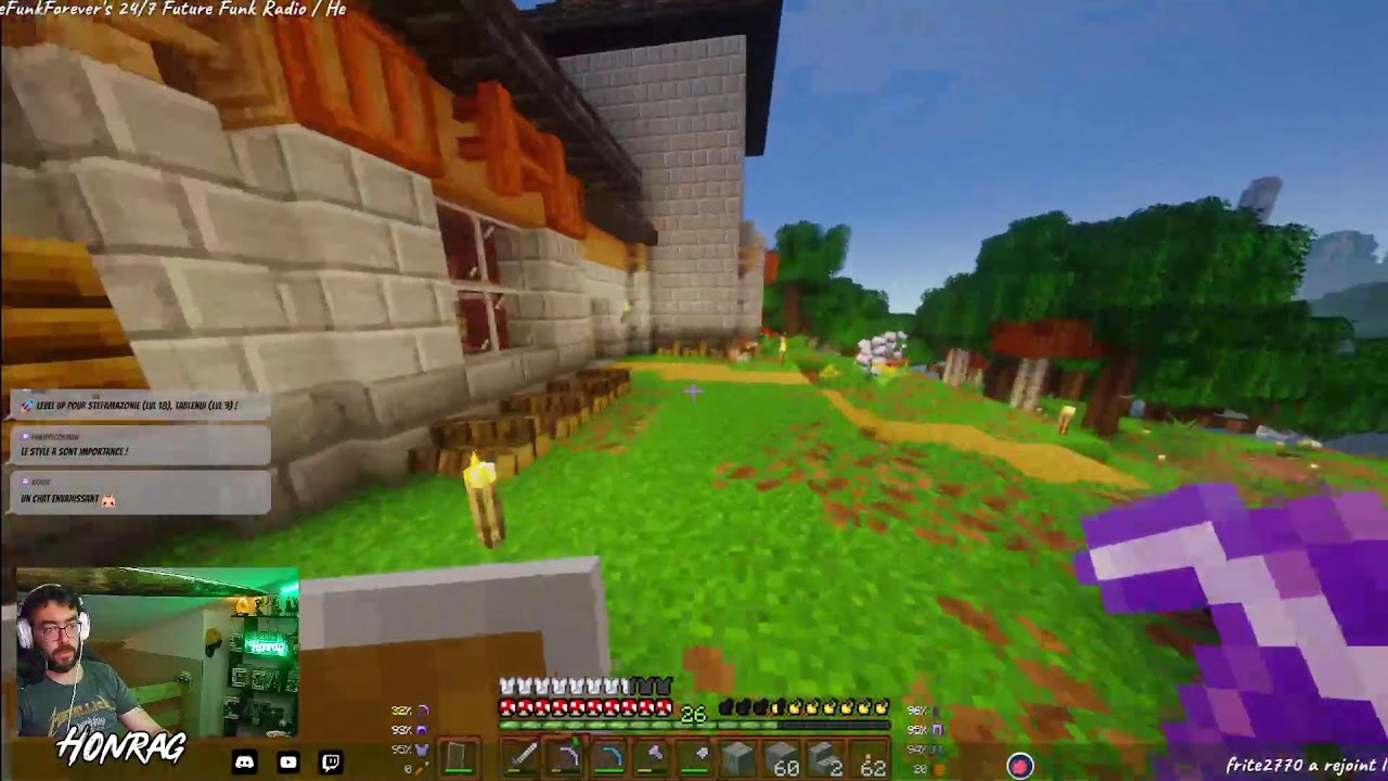 Valheim pas up, on continu Minecraft- !commande