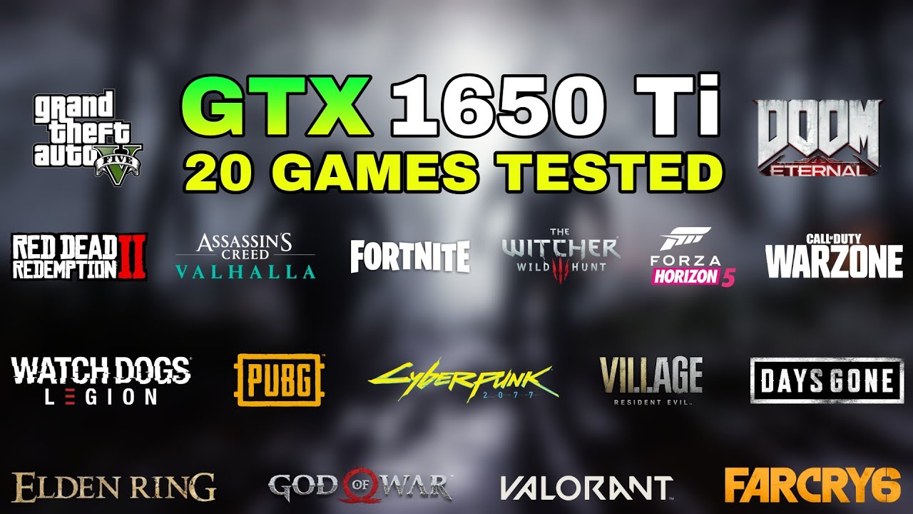 GTX 1650 Ti - Test in 20 Games in 2022