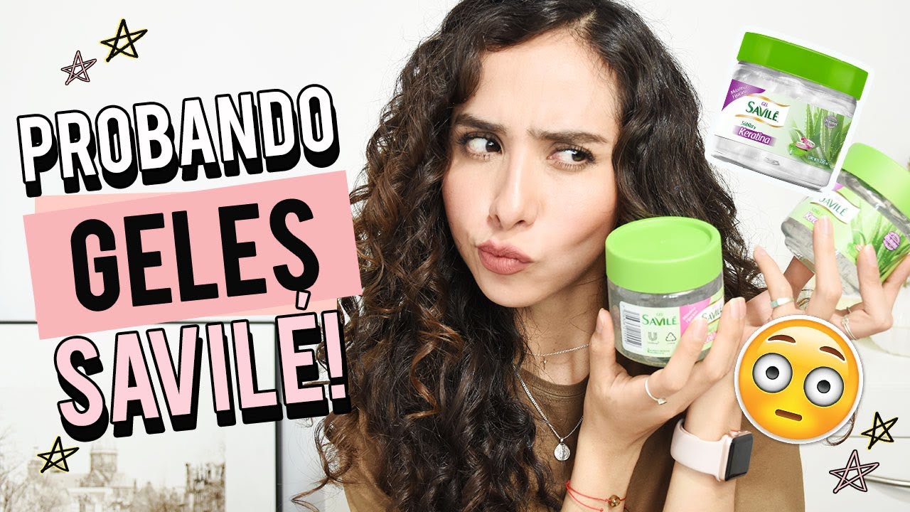 PEINANDO MIS RIZOS CON GEL 😲  RESEÑA GEL SAVILÉ