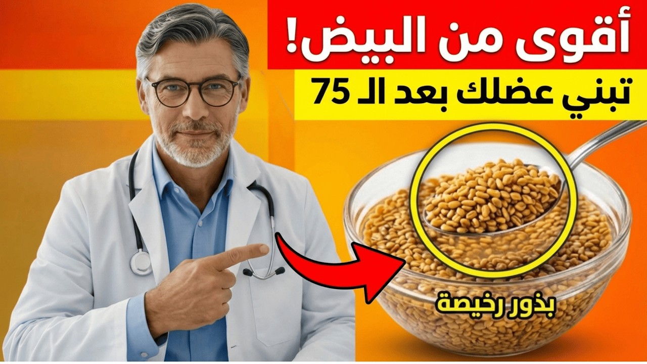 أقوى من البيض مليون مرة! بذور رخيصة تبني عضلاتك بعد سن الـ 70وتنسف الشيخوخة!