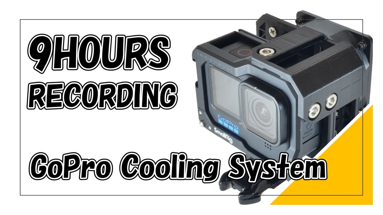 Cooling system for recording 9 hours with GoPro