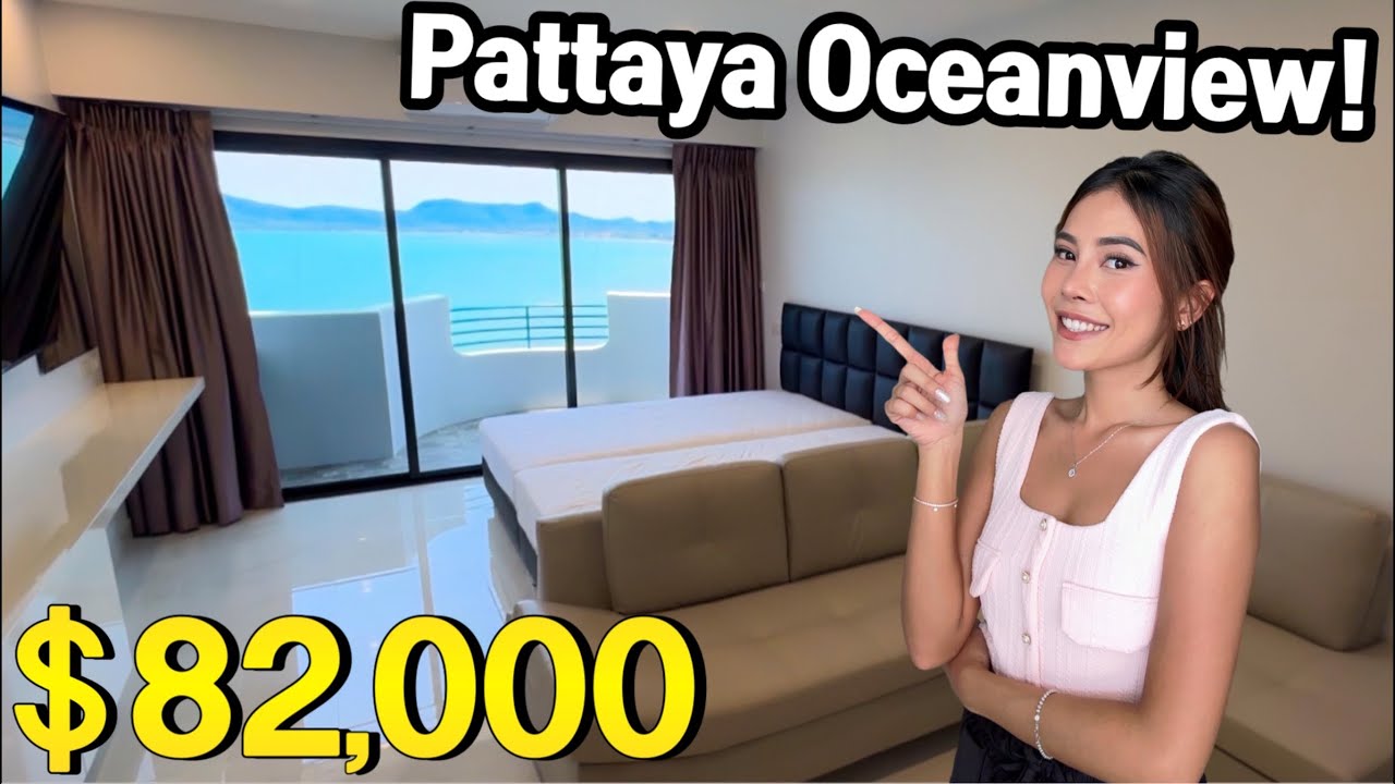 $82,000 (3M THB) Peaceful area!!! Pattaya Beachfront Condo with Beautiful Ocean View