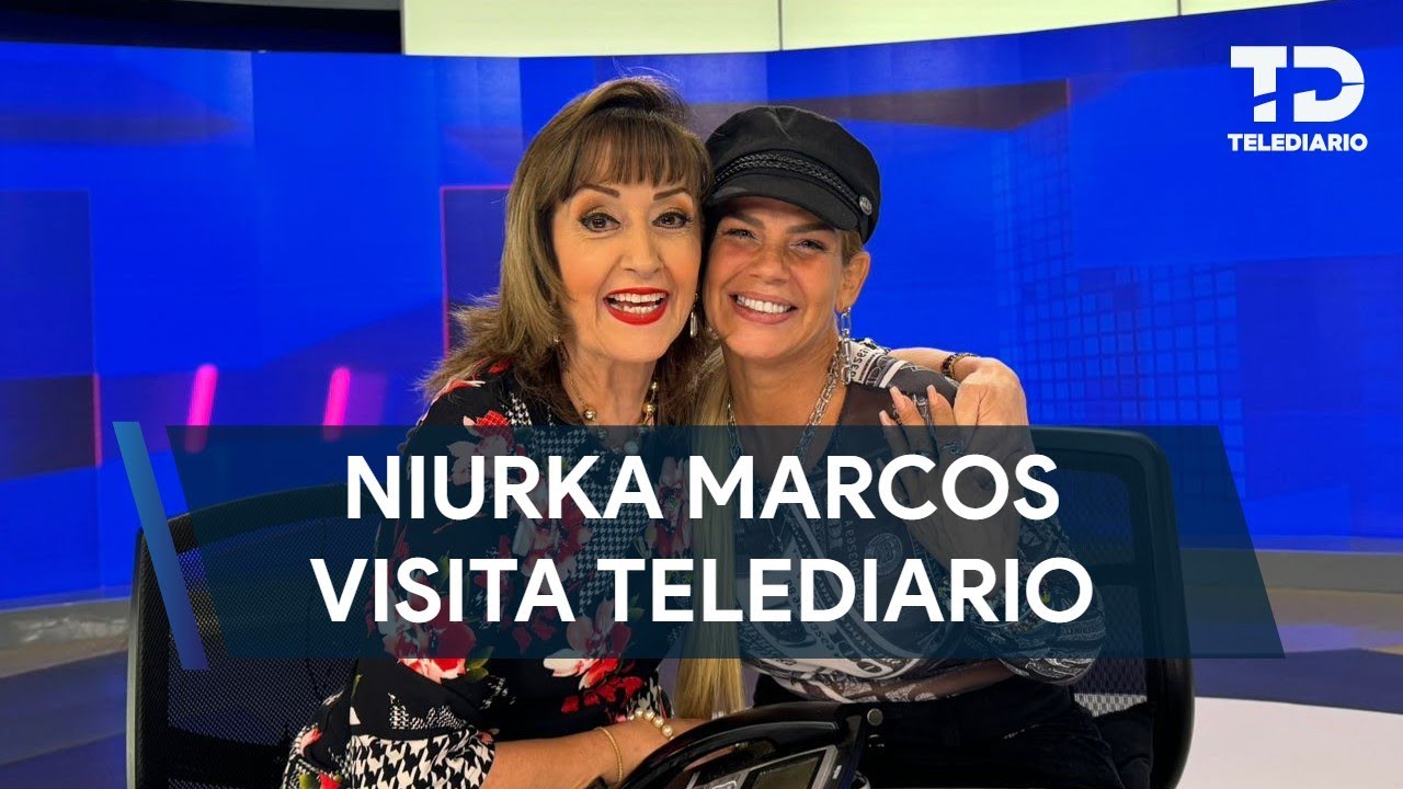 Niurka Marcos visita a María Julia Lafuente en telediario Mediodía