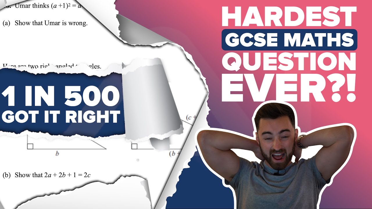 THE HARDEST GCSE MATHS QUESTION EVER?! (0.2% of students got it right)
