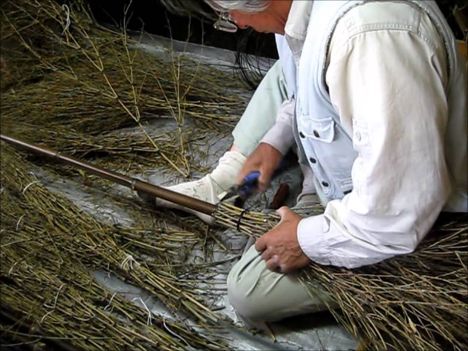 竹箒製造工程 前山翠邨