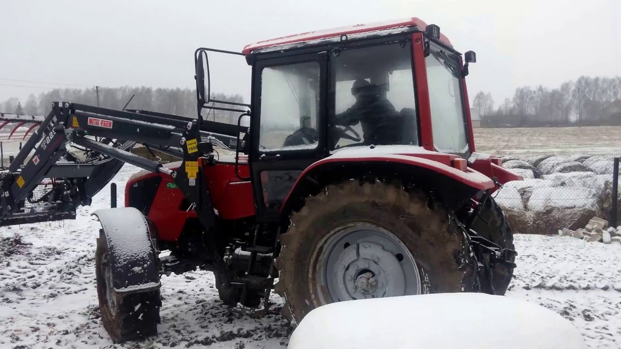 БЕЛАРУС мтз 952.5 работа зимой / Praca zimą