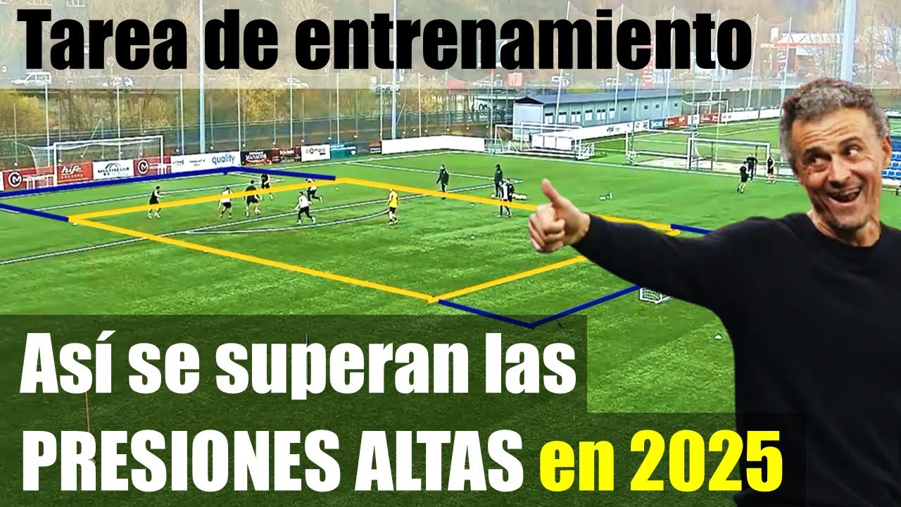 Ejercicio para SUPERAR PRESIONES ALTAS en el fútbol actual
