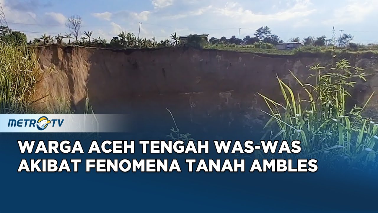 Mengkhawatirkan, Fenomena Tanah Ambles Menghantui Aceh Tengah