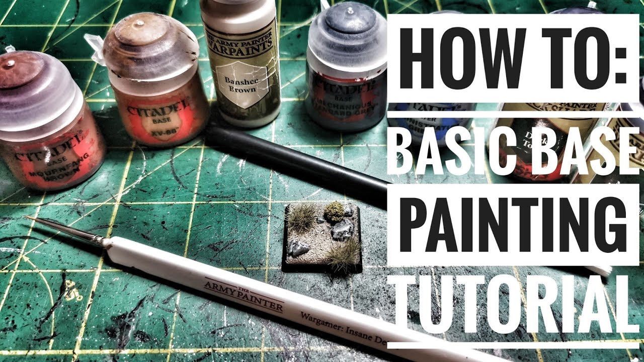 HOW TO PAINT : Easy bases for any wargame