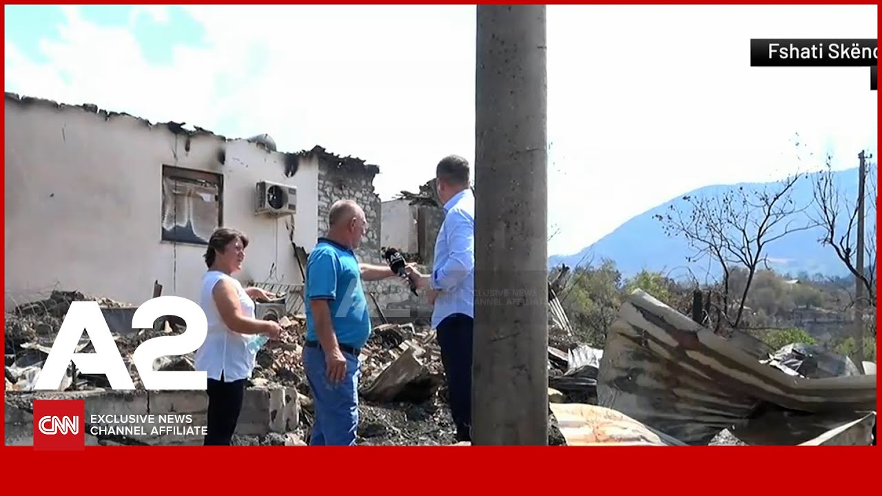 “Na humbi bagëtia, rakia dhe vaji” Çfarë humbën banorët nga zjarri në Gramsh? LIVE nga Skënderbegasi