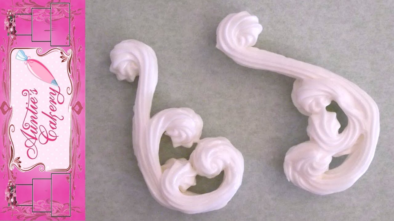 Scroll Royal Icing Transfer