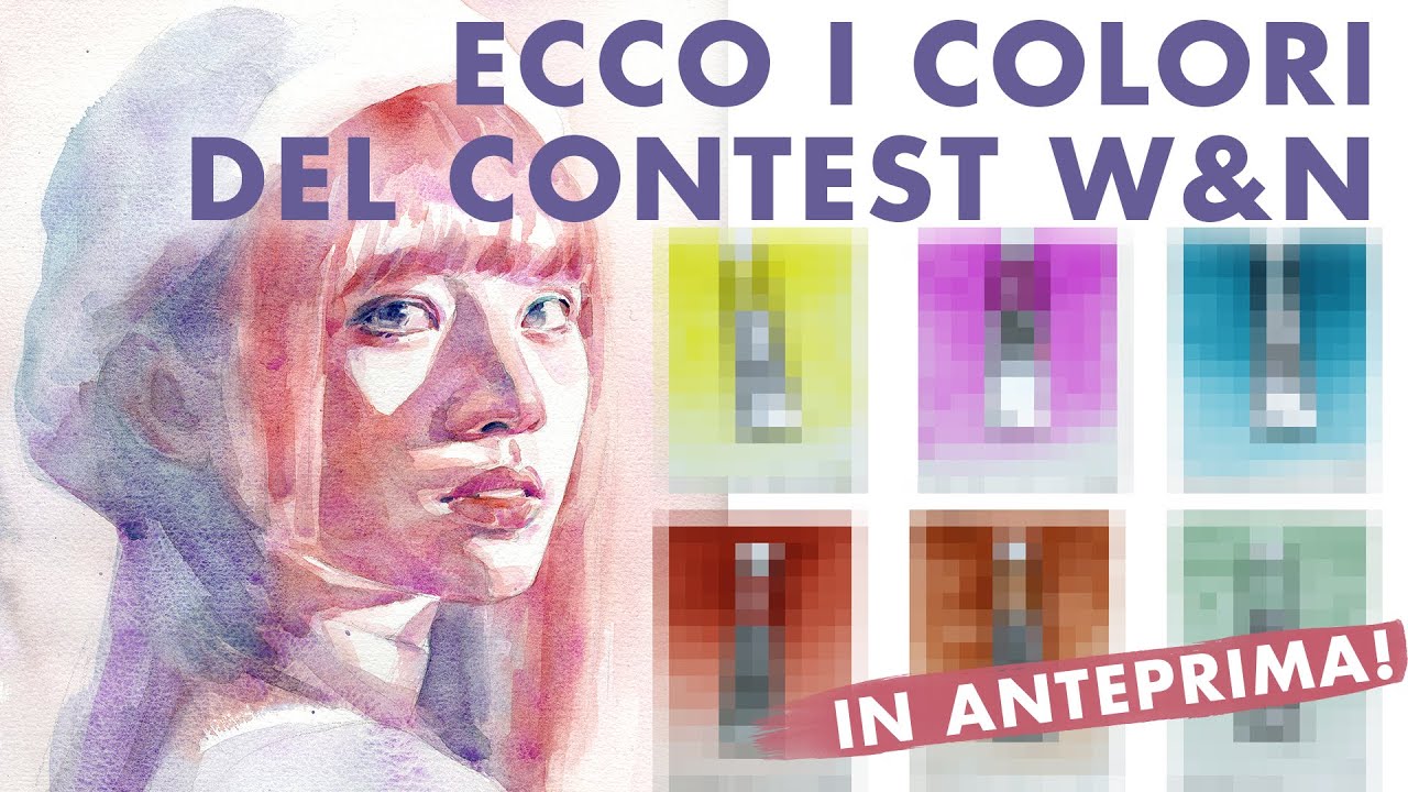 Concorso di acquerello: usa questi colori! 🎨🎨🎨