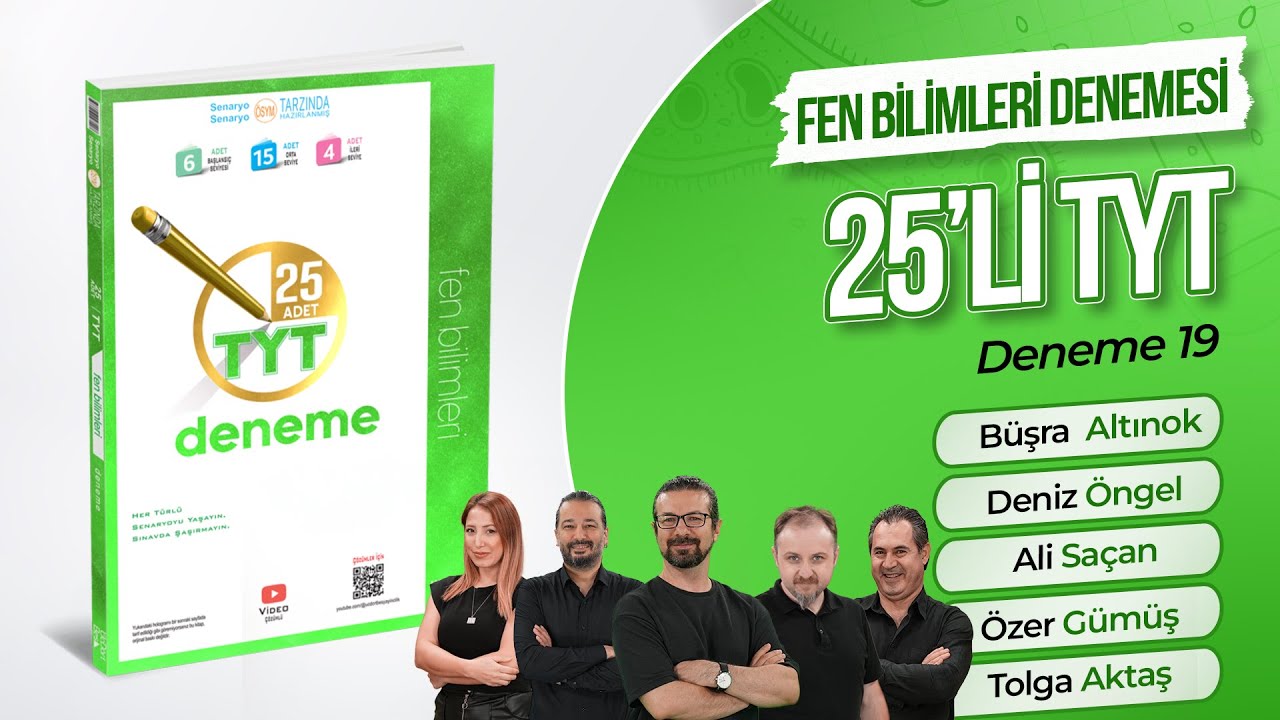 345 YAYINCILIK TYT 25'Lİ FEN BİLİMLERİ DENEMESİ- 19