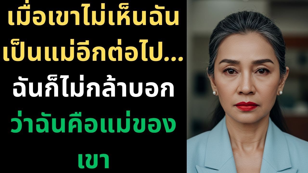 เมื่อเขาไม่เห็นฉันเป็นแม่อีกต่อไป… ฉันก็ไม่กล้าบอกว่าฉันคือแม่ของเขา